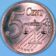 essai de frappe de pices d'un, 2 et 5 centimes  d'euro en Grande-Bretagne