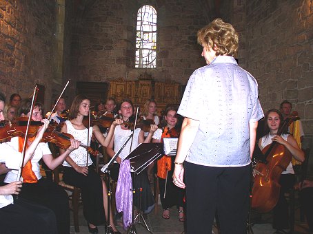 Orchestre de Jesenik (Rpublique Tchque) dans l'Eglise de Cublac